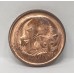 AUSTRALIA 1968 . ONE 1 CENT COIN . FEATHER-TAILED GLIDER